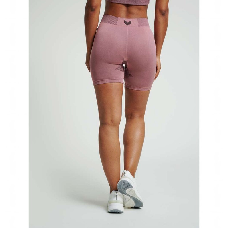 Hummel First Seamless Tr Sht Tigh W Ženske Kratke Hlače Roze | 240231-180