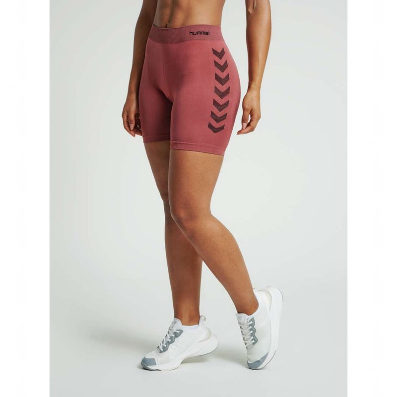 Hummel First Seamless Tr Sht Tigh W Ženske Kratke Hlače Crvene | 265057-070