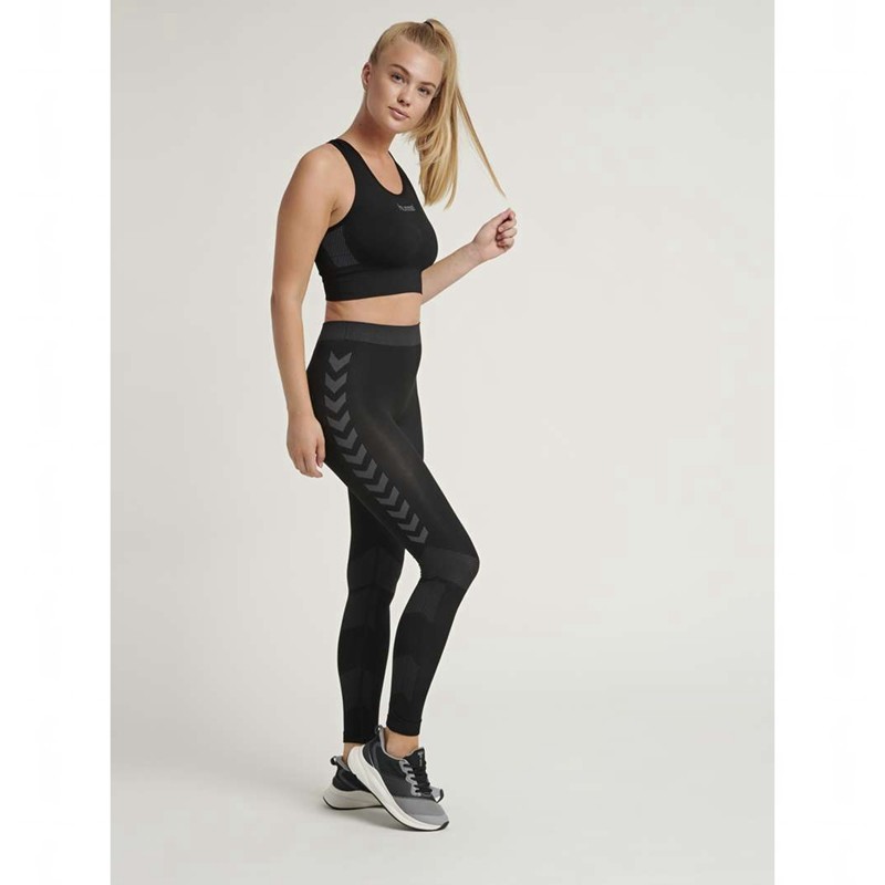 Hummel First Seamless Ženske Sportski Grudnjak Crne | 007178-052