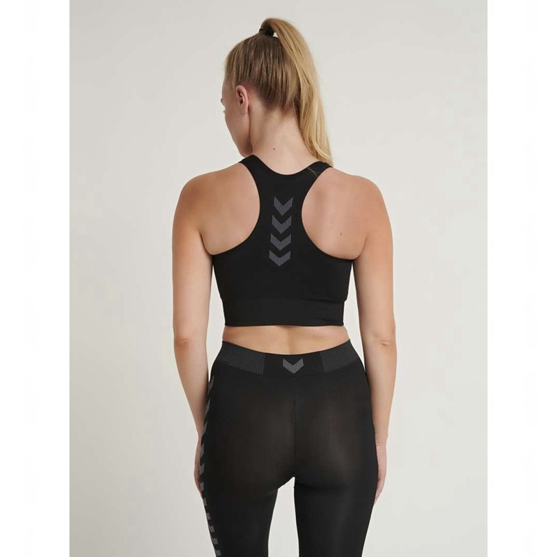 Hummel First Seamless Ženske Sportski Grudnjak Crne | 007178-052