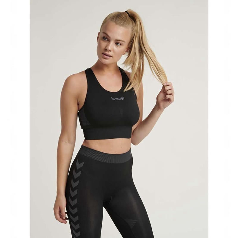 Hummel First Seamless Ženske Sportski Grudnjak Crne | 007178-052