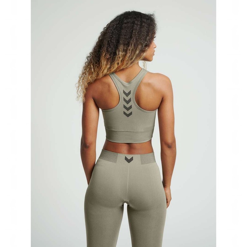 Hummel First Seamless Ženske Sportski Grudnjak Sive | 332823-062