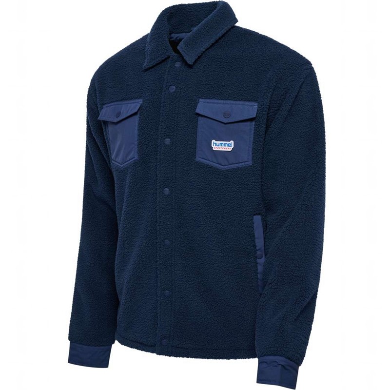 Hummel Fleece Overshirt Sportswear Muške Bucket Šešir Tamnoplave | 354934-623