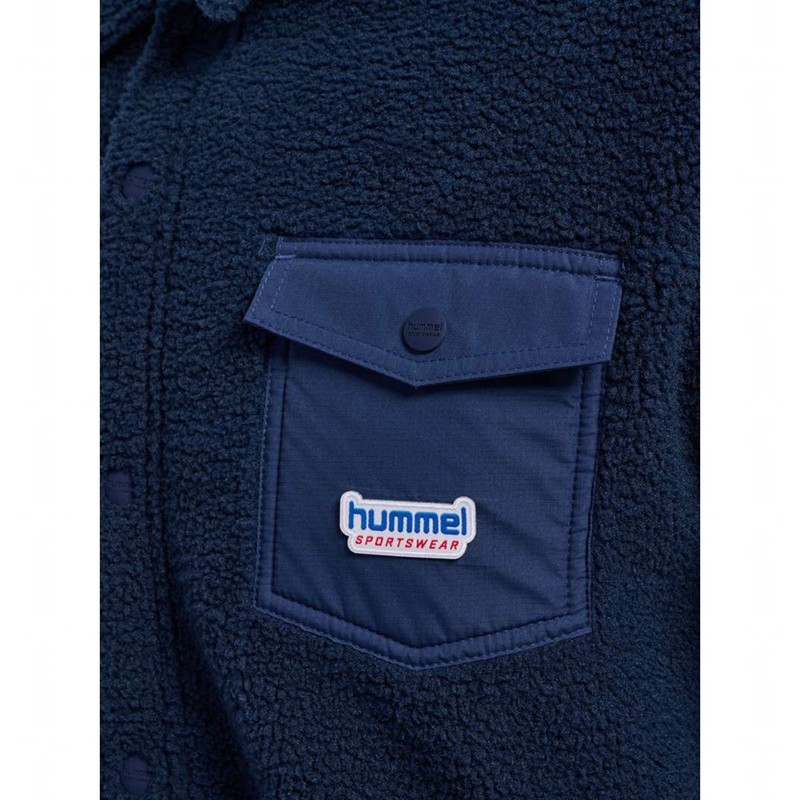 Hummel Fleece Overshirt Sportswear Ženske Jakne Tamnoplave | 180025-428