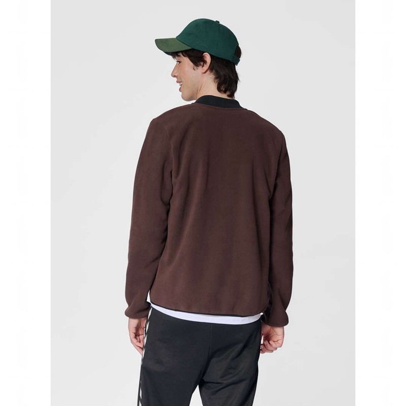 Hummel Fleece Zip Bee Muške Jakne Čokoladne | 543715-117