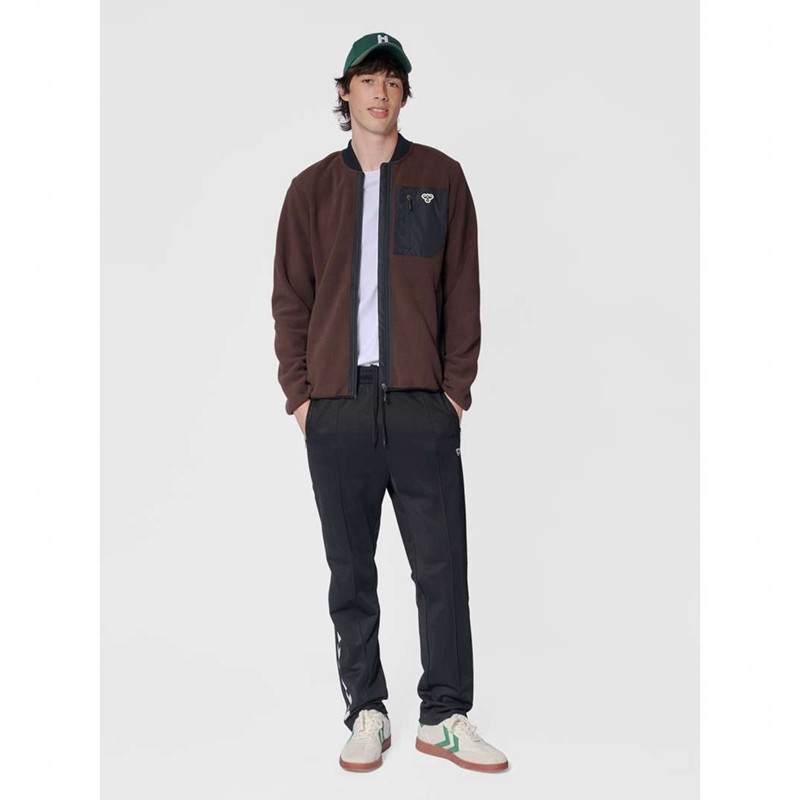 Hummel Fleece Zip Bee Muške Jakne Čokoladne | 543715-117