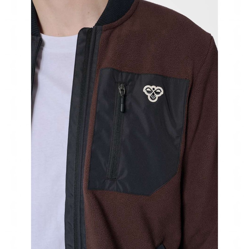 Hummel Fleece Zip Bee Muške Jakne Čokoladne | 543715-117