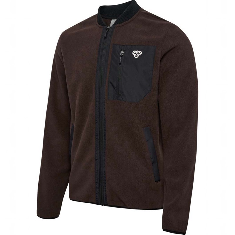 Hummel Fleece Zip Bee Muške Jakne Čokoladne | 543715-117