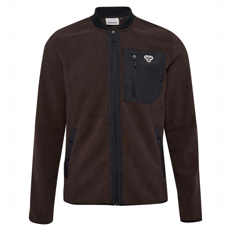 Hummel Fleece Zip Bee Muške Jakne Čokoladne | 543715-117