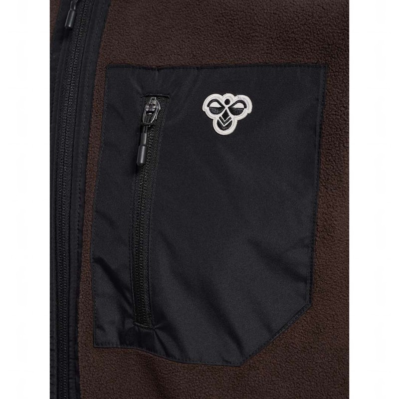 Hummel Fleece Zip Bee Muške Jakne Čokoladne | 543715-117