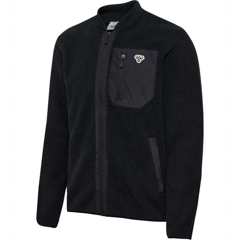 Hummel Fleece Zip Bee Muške Majice Crne | 707399-486