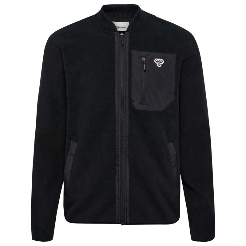 Hummel Fleece Zip Bee Muške Majice Crne | 707399-486