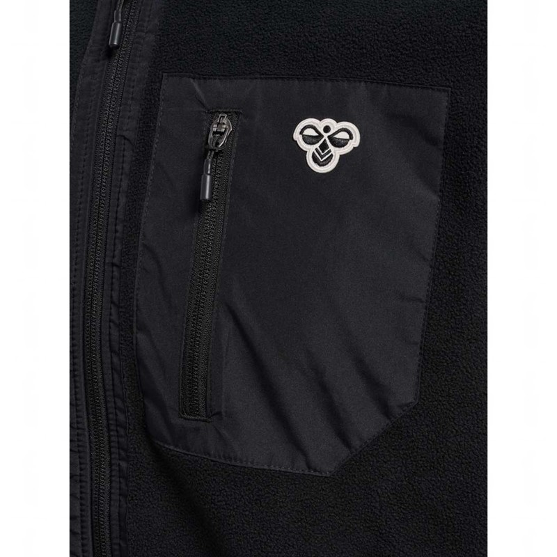 Hummel Fleece Zip Bee Muške Majice Crne | 707399-486