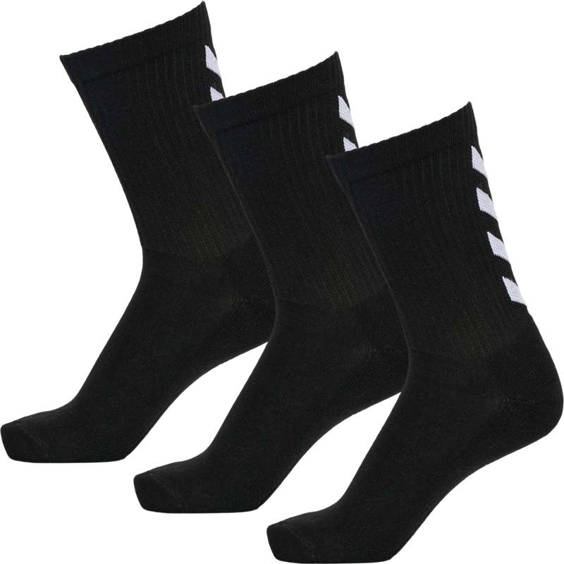 Hummel Fundamental 3-pack Ženske Čarape Crne | 383340-271