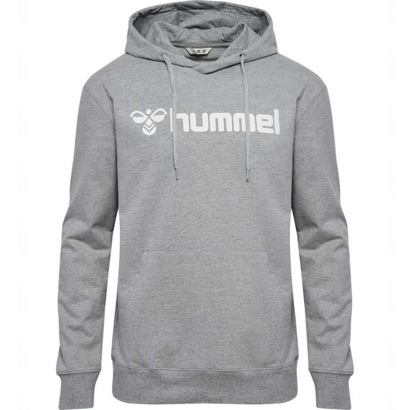 Hummel Go 2.0 Logo Muške Majica s Kapuljačom Sive | 338927-399