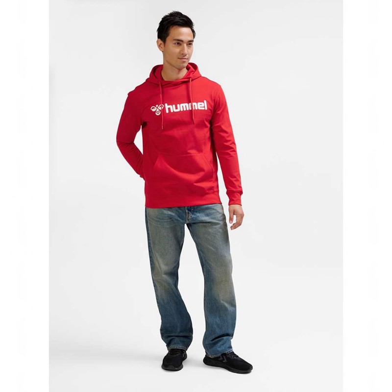 Hummel Go 2.0 Logo Muške Majica s Kapuljačom Crvene | 625647-029