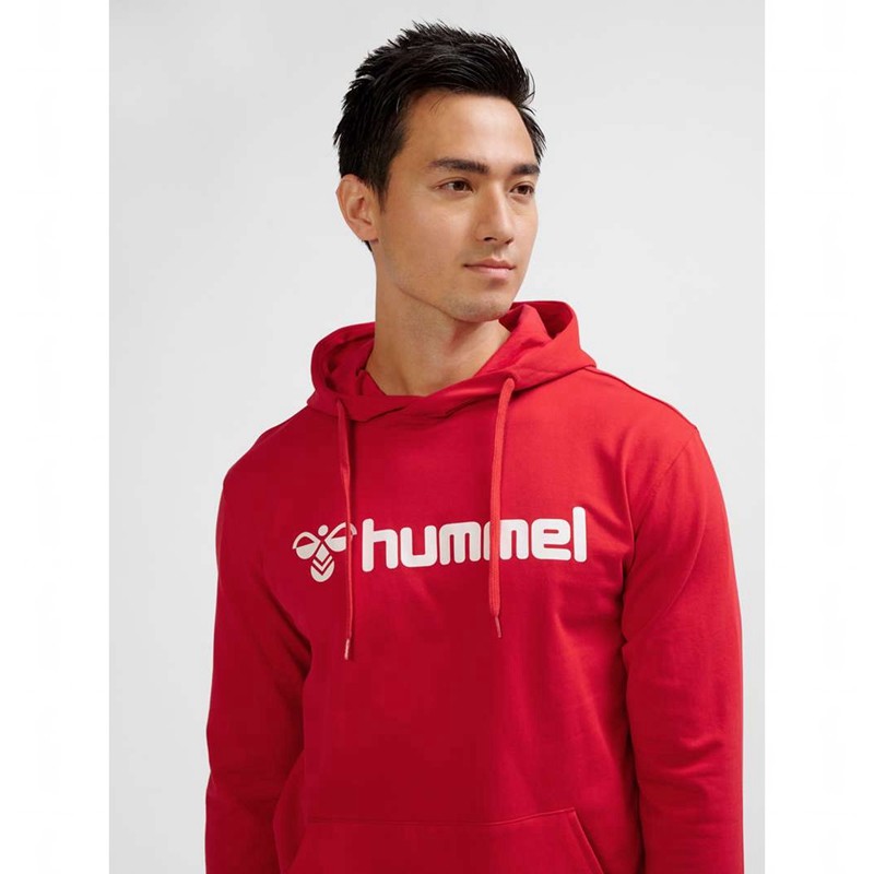 Hummel Go 2.0 Logo Muške Majica s Kapuljačom Crvene | 625647-029