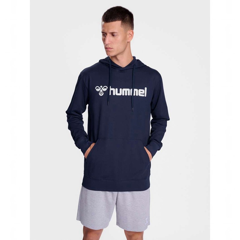 Hummel Go 2.0 Logo Muške Majica s Kapuljačom Tamnoplave | 230549-606