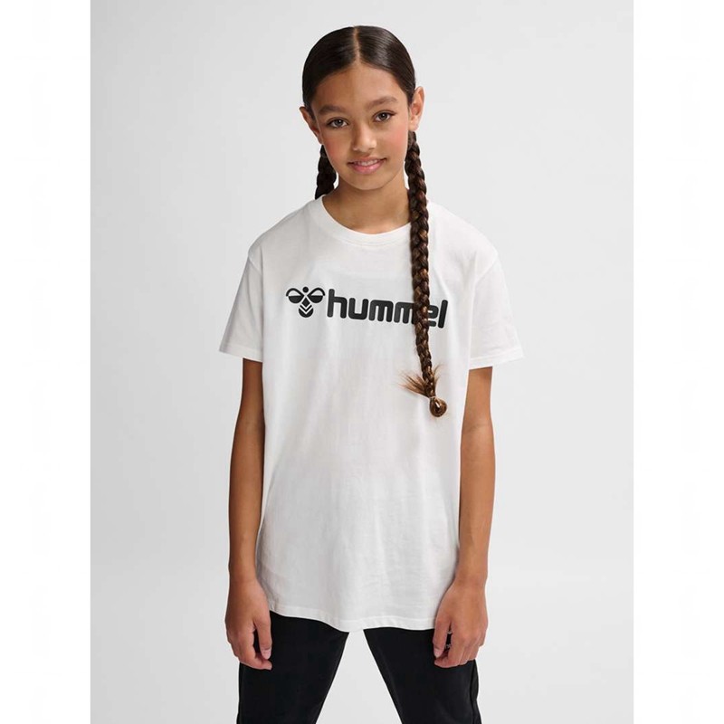 Hummel Go 2.0 Logo S/S Dječje Majice Bijele | 562548-236