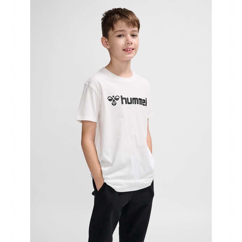 Hummel Go 2.0 Logo S/S Dječje Majice Bijele | 562548-236