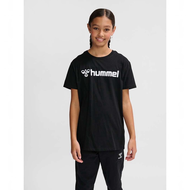 Hummel Go 2.0 Logo S/S Dječje Majice Crne | 252565-748