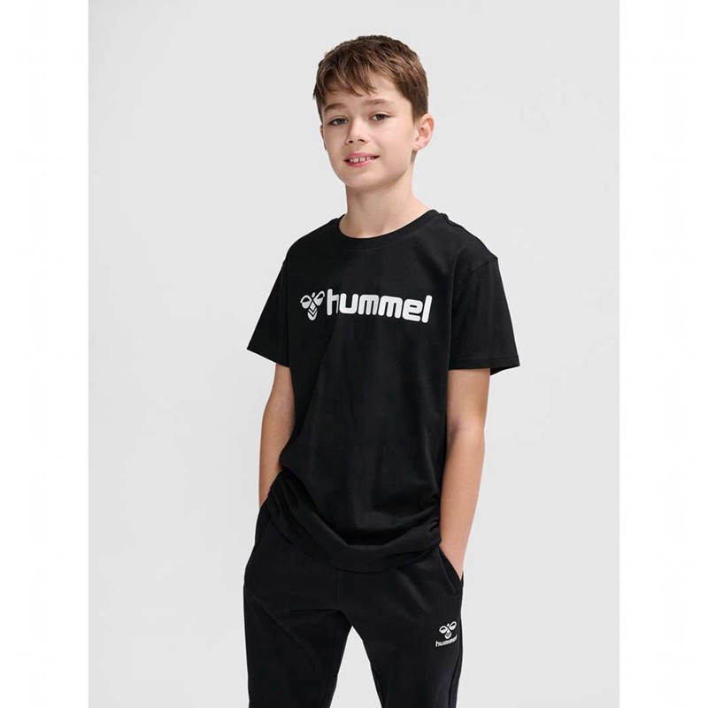 Hummel Go 2.0 Logo S/S Dječje Majice Crne | 252565-748