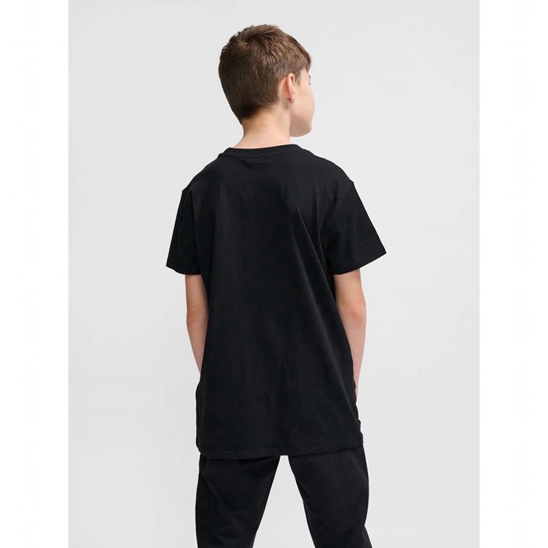 Hummel Go 2.0 Logo S/S Dječje Majice Crne | 252565-748