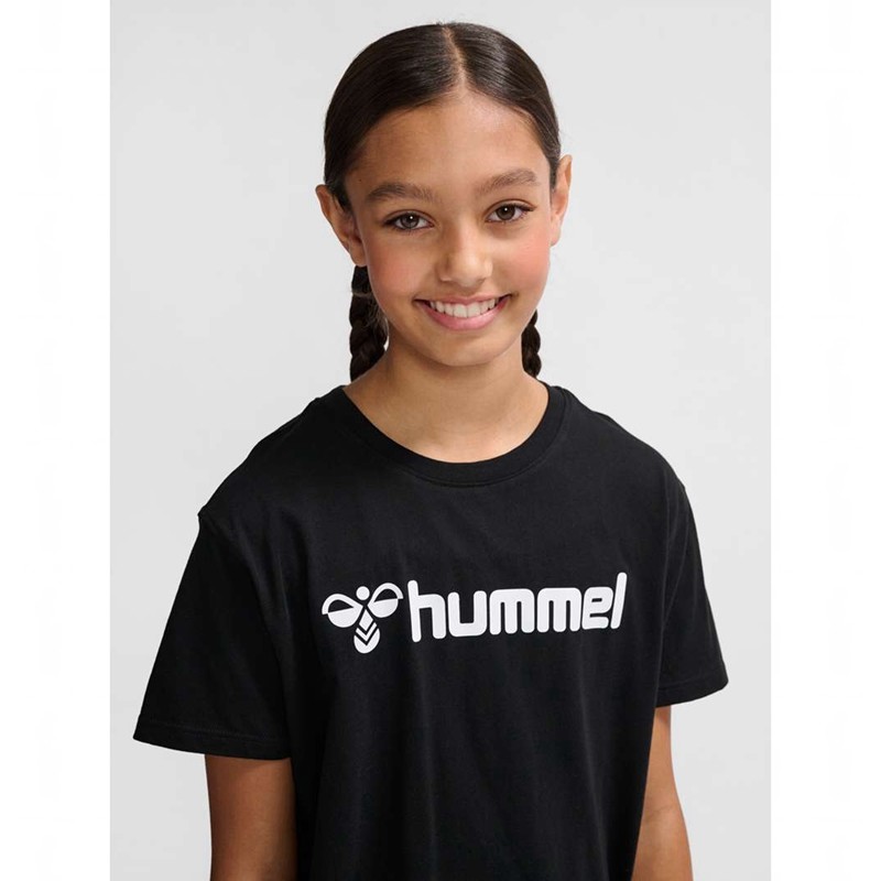Hummel Go 2.0 Logo S/S Dječje Majice Crne | 252565-748