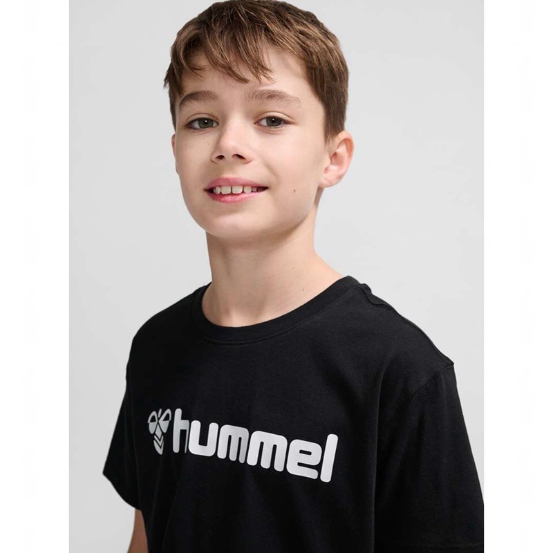 Hummel Go 2.0 Logo S/S Dječje Majice Crne | 252565-748