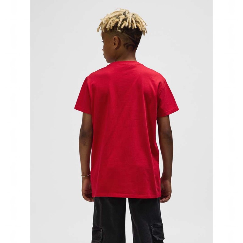 Hummel Go 2.0 Logo S/S Dječje Majice Crvene | 090776-385