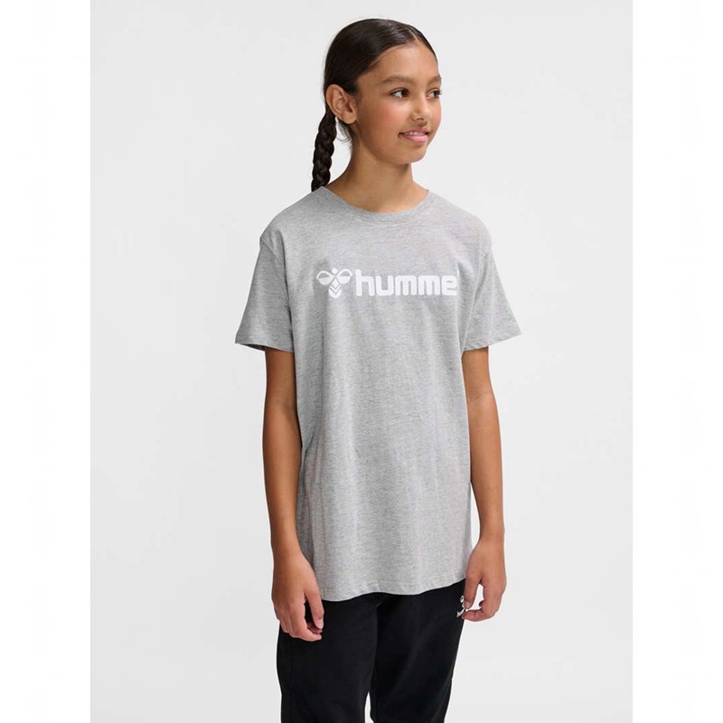 Hummel Go 2.0 Logo S/S Dječje Majice Sive | 678384-943