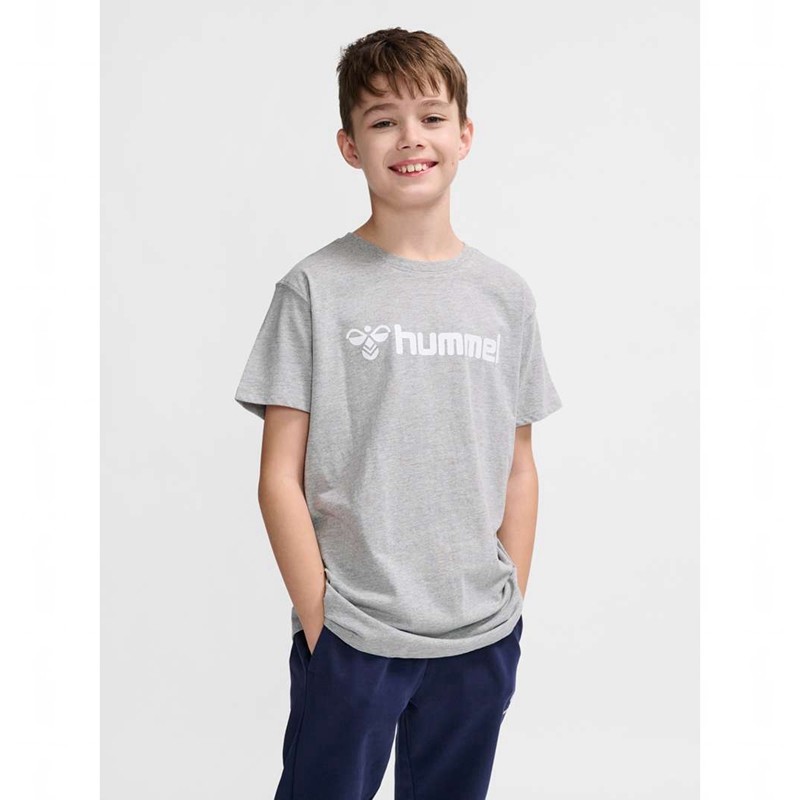 Hummel Go 2.0 Logo S/S Dječje Majice Sive | 678384-943