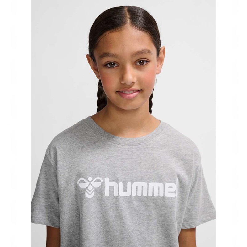 Hummel Go 2.0 Logo S/S Dječje Majice Sive | 678384-943