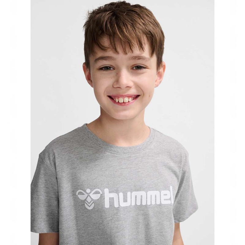Hummel Go 2.0 Logo S/S Dječje Majice Sive | 678384-943