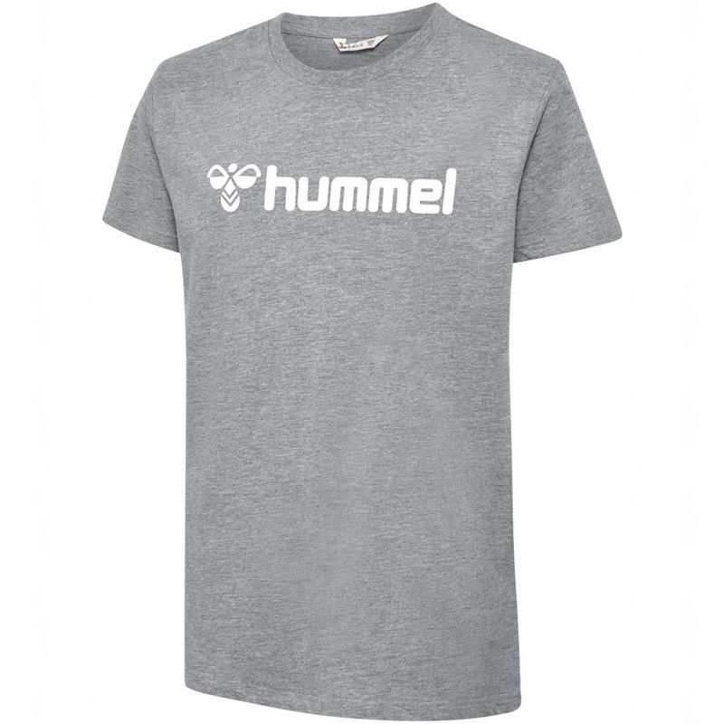 Hummel Go 2.0 Logo S/S Dječje Majice Sive | 678384-943