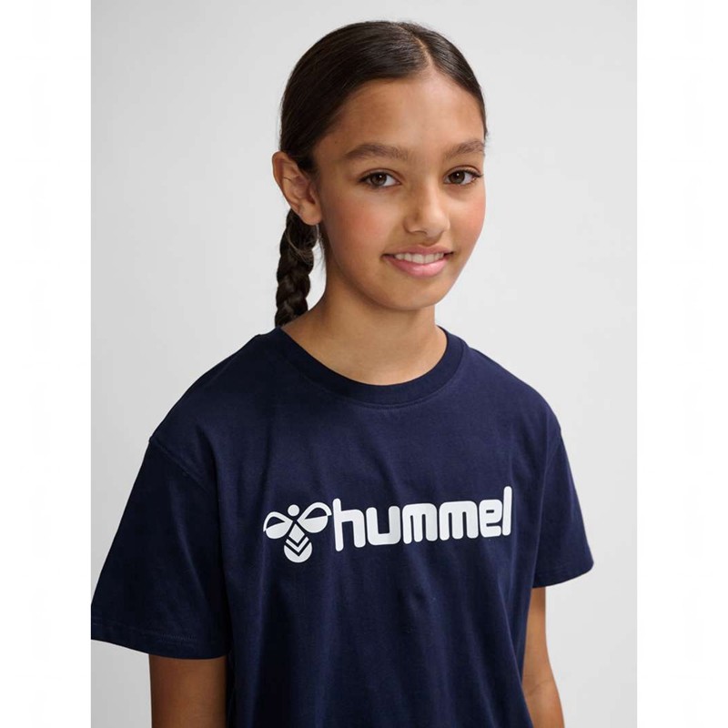 Hummel Go 2.0 Logo S/S Dječje Majice Tamnoplave | 898404-430