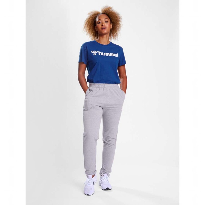 Hummel Go 2.0 Logo S/S Ženske Majice Plave | 121902-517