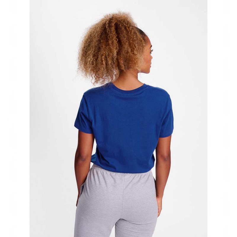 Hummel Go 2.0 Logo S/S Ženske Majice Plave | 121902-517