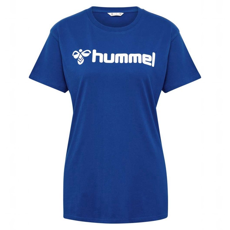 Hummel Go 2.0 Logo S/S Ženske Majice Plave | 121902-517