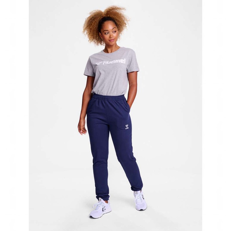 Hummel Go 2.0 Logo S/S Ženske Majice Sive | 965403-849