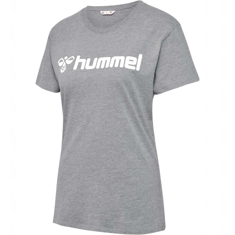 Hummel Go 2.0 Logo S/S Ženske Majice Sive | 965403-849