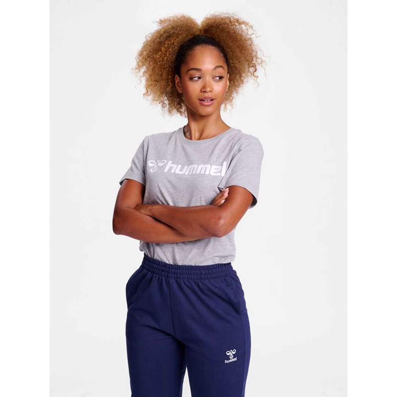 Hummel Go 2.0 Logo S/S Ženske Majice Sive | 965403-849