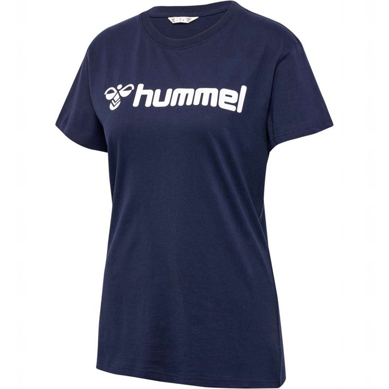 Hummel Go 2.0 Logo S/S Ženske Majice Tamnoplave | 228877-887