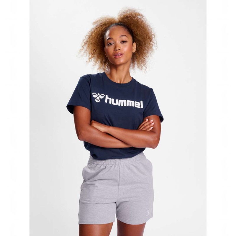 Hummel Go 2.0 Logo S/S Ženske Majice Tamnoplave | 228877-887
