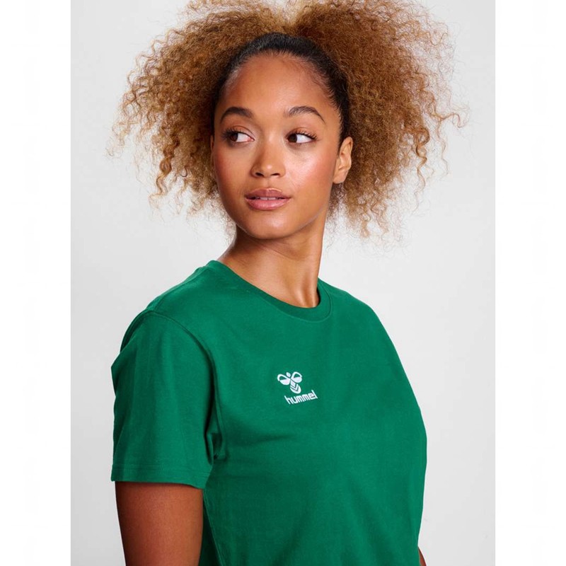 Hummel Go 2.0 S/S Ženske Majice Zelene | 944951-547