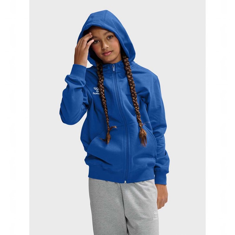 Hummel Go 2.0 Zip Dječje Majica s Kapuljačom Plave | 733328-152