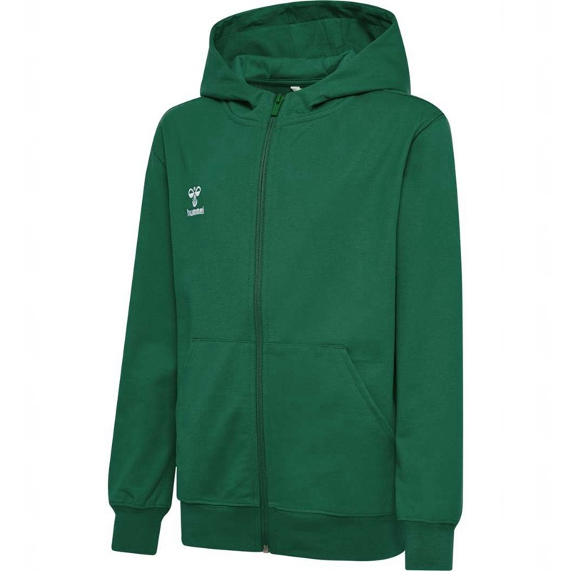 Hummel Go 2.0 Zip Dječje Majica s Kapuljačom Zelene | 084350-293