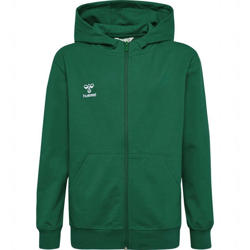 Hummel Go 2.0 Zip Dječje Majica s Kapuljačom Zelene | 084350-293