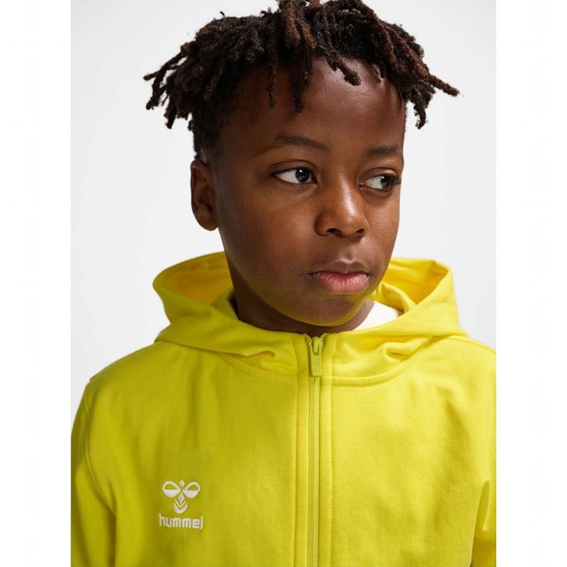 Hummel Go 2.0 Zip Dječje Majica s Kapuljačom Žute | 452840-141