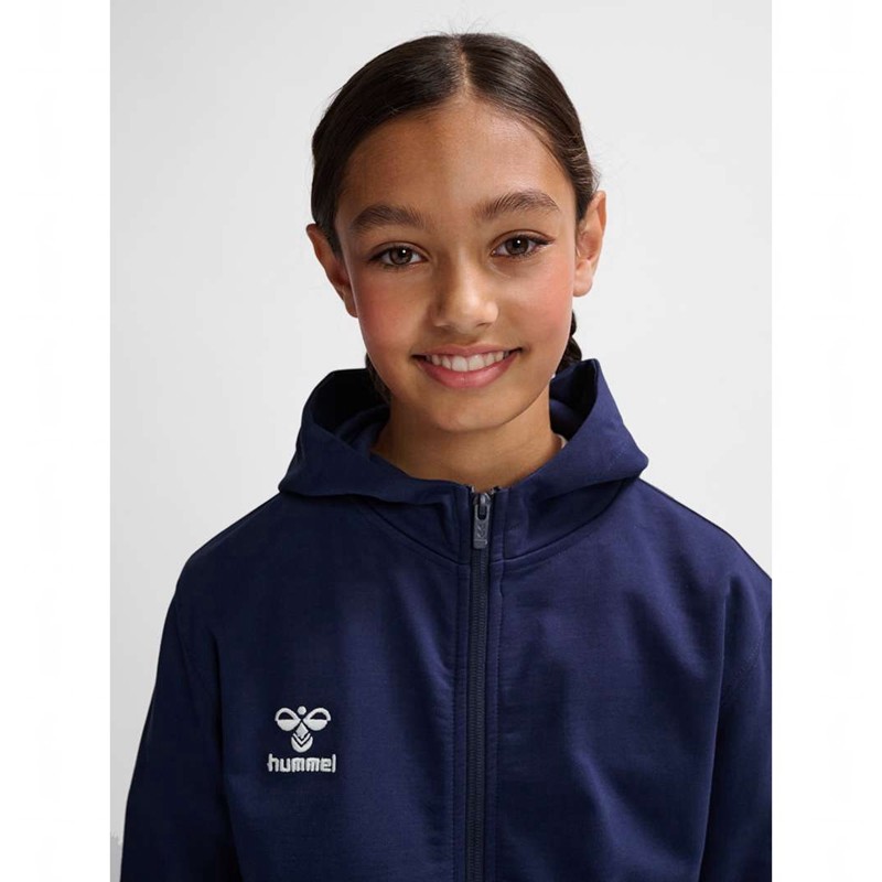 Hummel Go 2.0 Zip Dječje Majica s Kapuljačom Tamnoplave | 810251-516